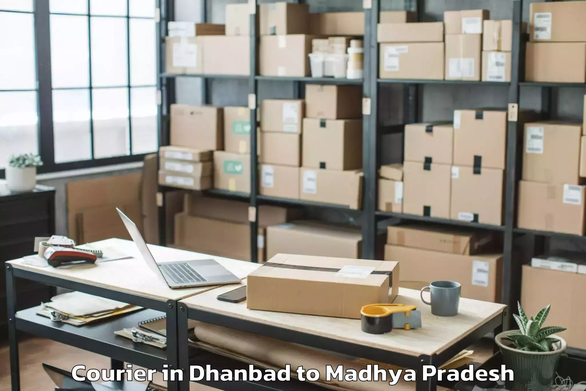 Affordable Dhanbad to Makhanlal Chaturvedi Rashtriya Courier